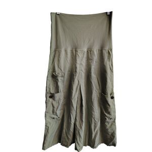 XCVI Women's‎ Medium Green Cargo Midi Skirt
